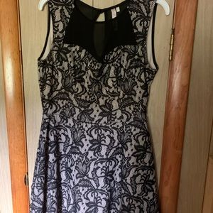 Black lace dress
